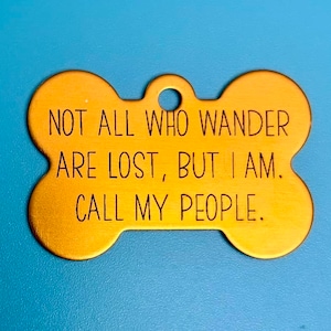 レーザー刻印アルミペットタグ