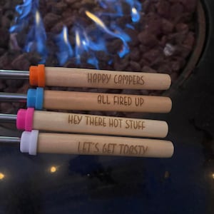 Personalized Marshmallow / Hot Dog Sticks