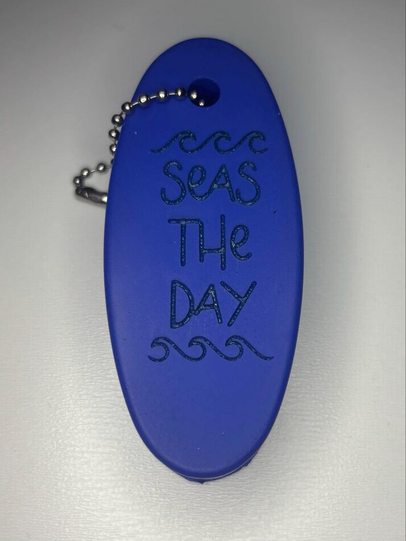 Floating Foam Keychain for boating, kayaking, jetskiing, Anything on the water! 6 Colors Available Seas the Day