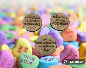 Non Candy Play Doh Valentine lid inserts, perfect for school parties