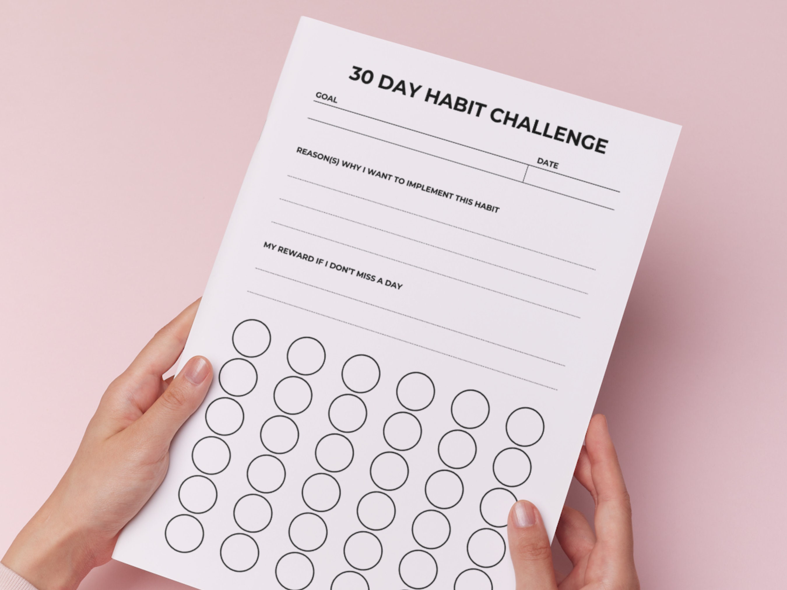 30 Day Habit Tracker, Goal Setting, Progress Tracker, Form New Habits ...