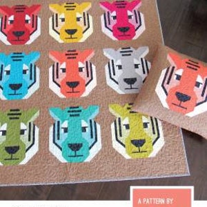 Antonia Tiger Quilt Pattern by Elizabeth Hartman