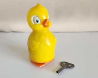 Mid-century Plastic Wind Up Walking Duckie