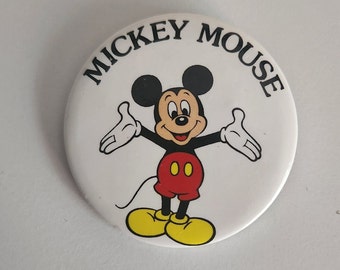 Vintage Disney's Mickey Mouse Button (1986)