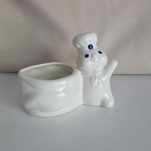 Vintage Ceramic Pillsbury Doughboy Sponge Holder/Planter