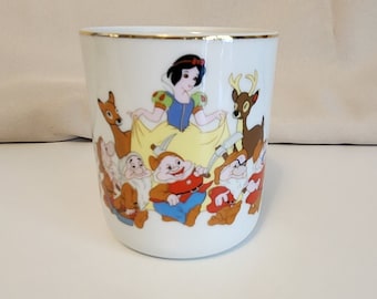 Vintage Walt Disney Disneyland Mug Set of 4 Made in Japan