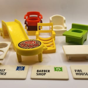 Plastic Fisher Price Little People Furniture