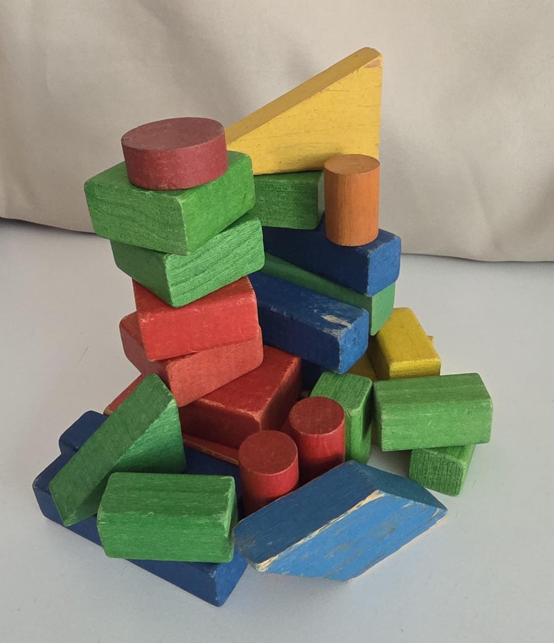 Vintage Colored Wooden Blocks - Etsy Australia
