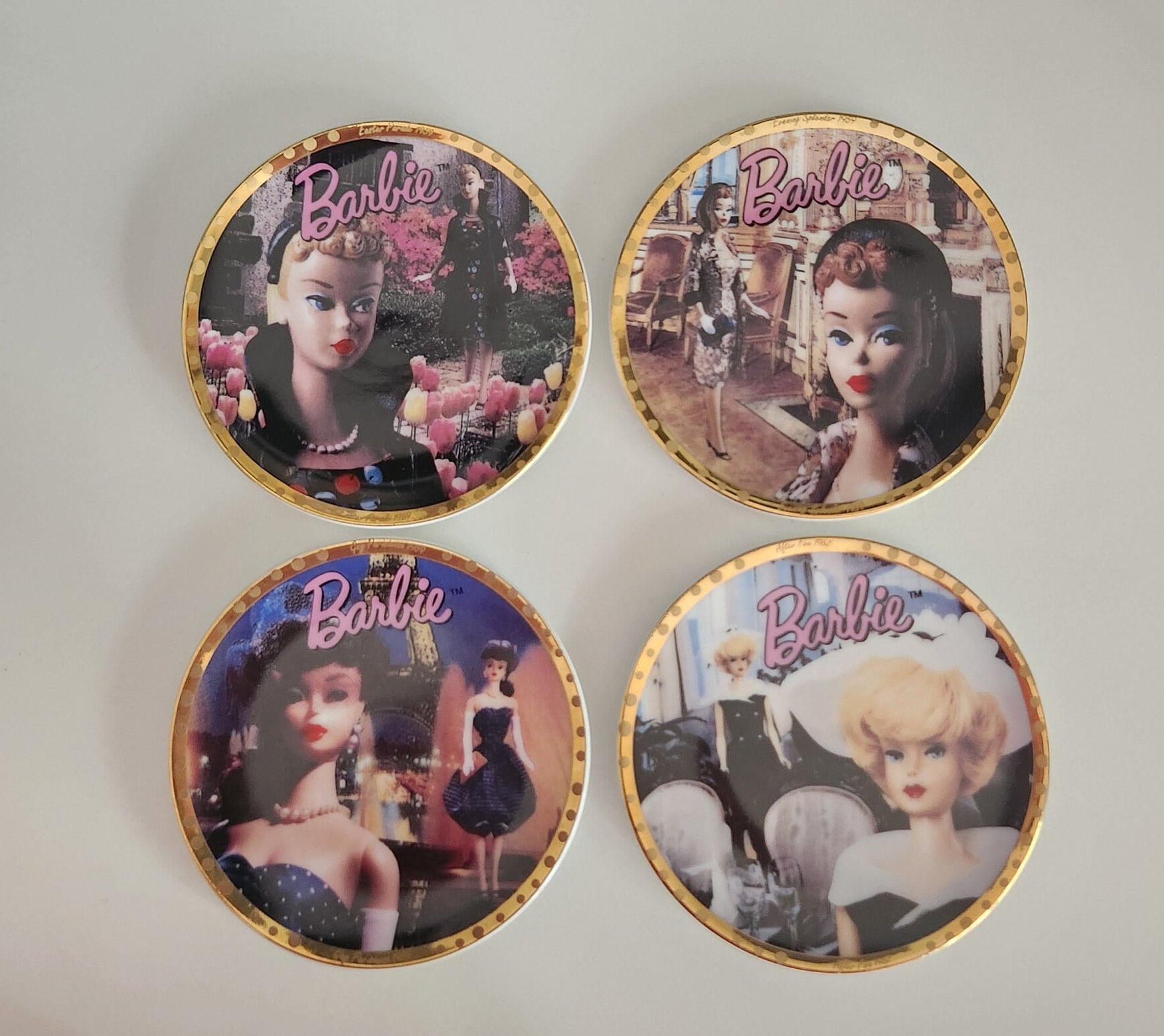 レアBarbieバービーFromBarbieWithLoveMiniPlate皿 Mattell From Barbie With Love Collector Plates - Etsy