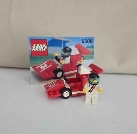 Devil Red Race Car (number 3) Vintage Lego Land System (6509