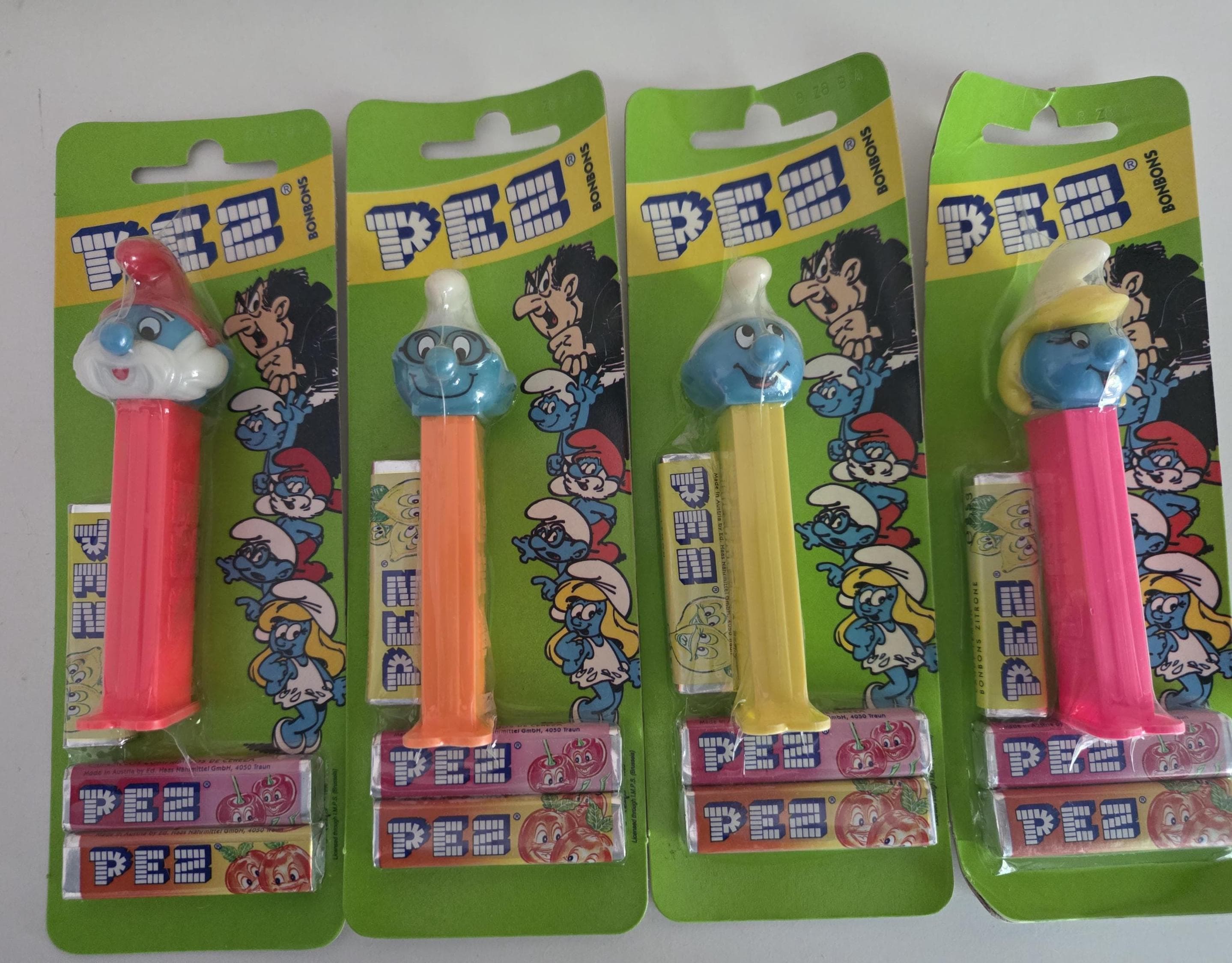 Smurfs Pez Series With Bonbons on Card (non-us Release) - Etsy