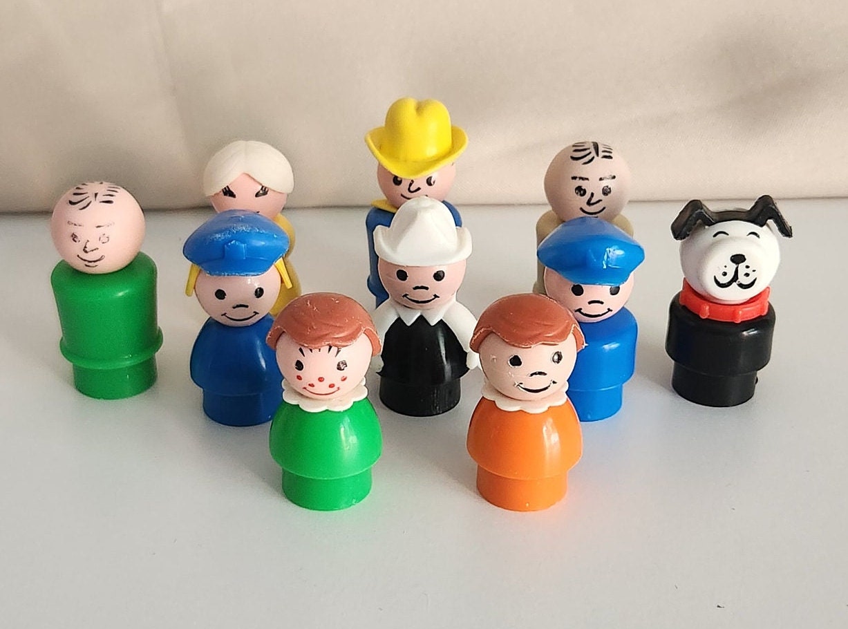 Wood Peg People Family Set of 5 Unfinished Wood Wood Peg Dolls DIY