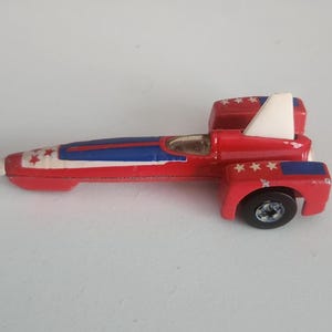 Vintage Hot Wheels American Flag Pattern Rocket Car (1979)