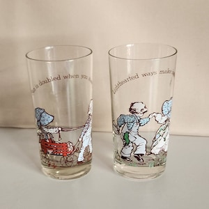 Holly Hobbie Glasses (American Greetings 1978)