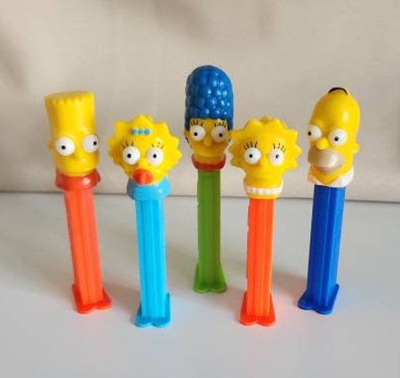 Simpsons Pez Dispensers: Homer, Marge, Bart, Lisa, Maggie - Etsy