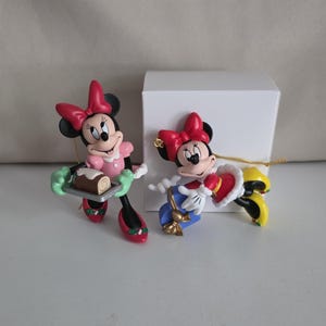 Enesco Minnie Mouse Tree-Rific Treasures Christmas Ornaments