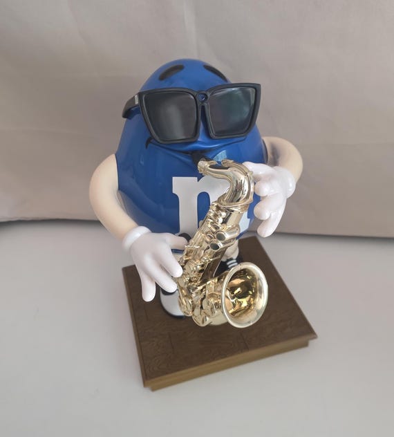 Blue M&M Limited Edition Blues Cafe Saxophone Player Candy