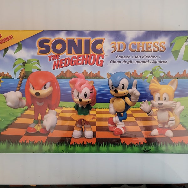 Sega - Juego de ajedrez - Sonic 3D Chess - Resina