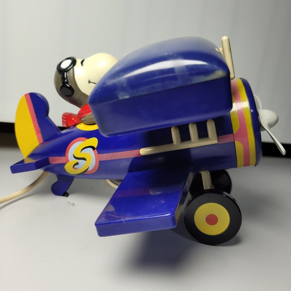 Super Rare Snoopy Avion Téléphone Biplane 1970s