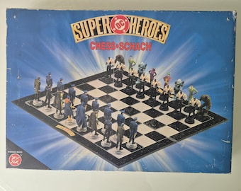 DC Super Heroes 3-D Chess Set RARE Batman Superman - Etsy