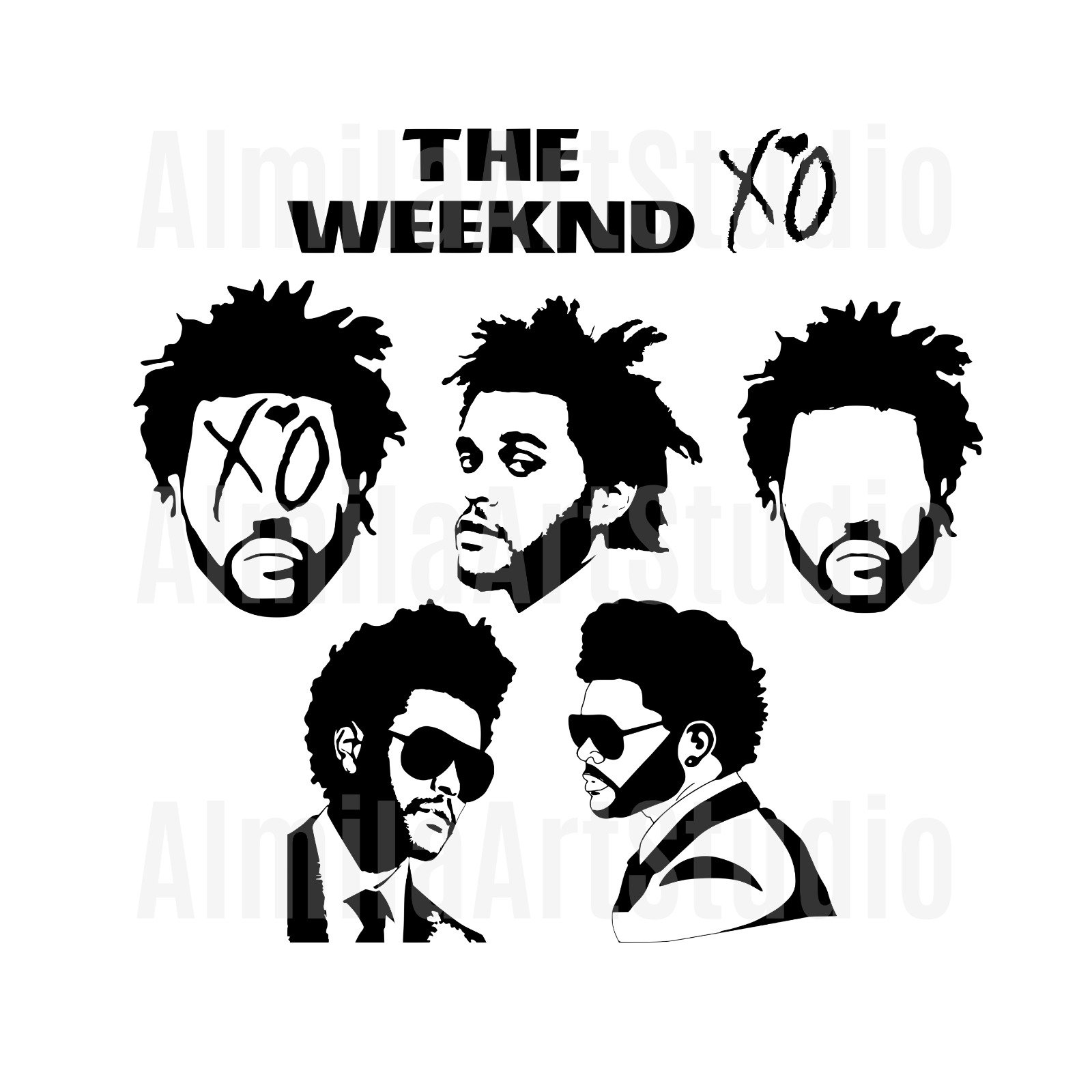 The Weeknd Svg Bundle Clipart XO Xoxo Hip Hop Rap -  Portugal