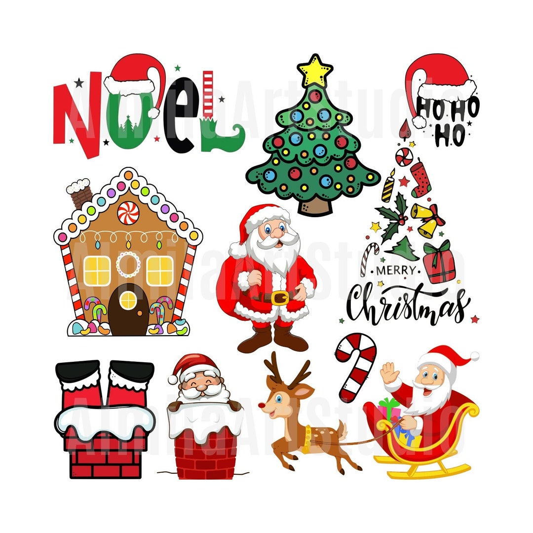 Christmas SVG Bundle Merry Christmas Svg Santa Klaus Svg File for
