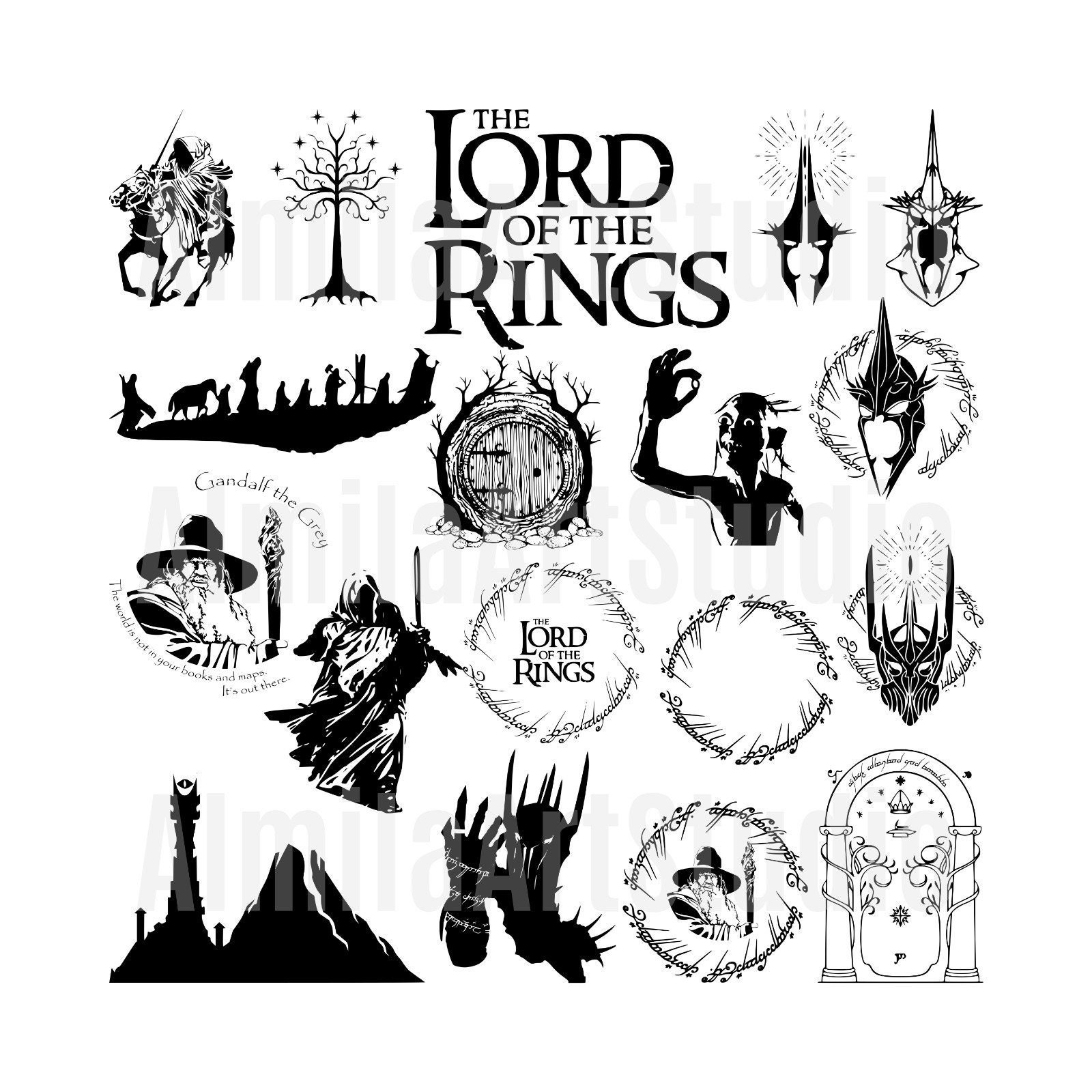 Lord Of The Rings Svg Sauron Svg Lotr Svg Sticker Gift Card Mask Tattoo  Sticker Art Design Logo SVG PNG JPG Clipart Vector Cut Cutting File