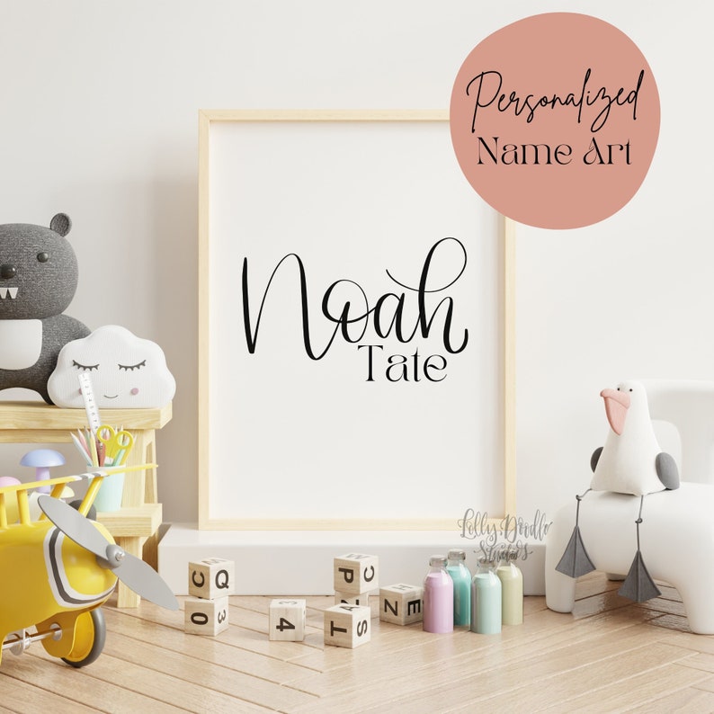Custom Name Print Baby Name Art Print Personalized Name - Etsy
