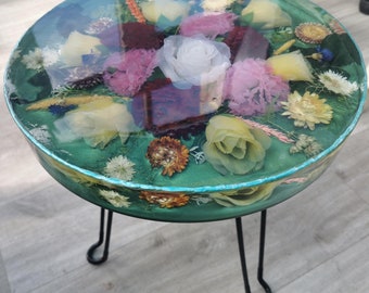Floral Coffee Table, side table.