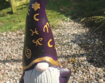 Magical Wizard, Concrete Garden Gnome, Garden Ornament or use as an Ornamental Doorstop