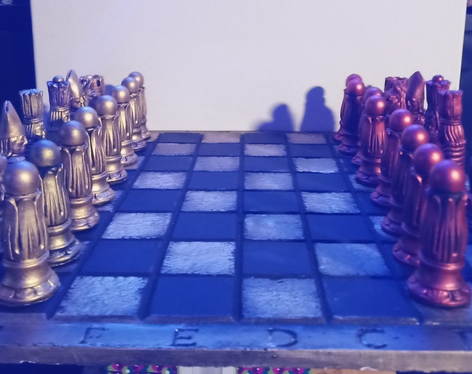 Viktorianischer Schach-Set, handgefertigt, um ihn zu bestellen.In Stonecast fertig in Ihrer eigenen Wahl von Farben (nur Schachfiguren)