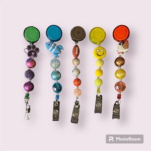 Beaded Badge Reel