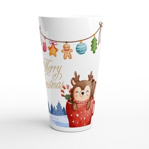 Christmas mug | Christmas Holiday Cup | Large cup | Latte Machiatto