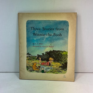1968 Three Stories from Winnie-the-Pooh – 4th Print Scholastic, A.A. Milne, Vintage Softcover Book