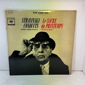 Stravinsky Conducts &#39;Rite of Spring&#39; Vinyl LP - 1961 Columbia Masterworks
