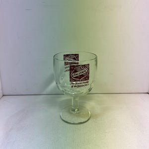 Vintage Falstaff Beer Goblet – 6.25&quot; Advertising Glass – Retro Barware Collectible