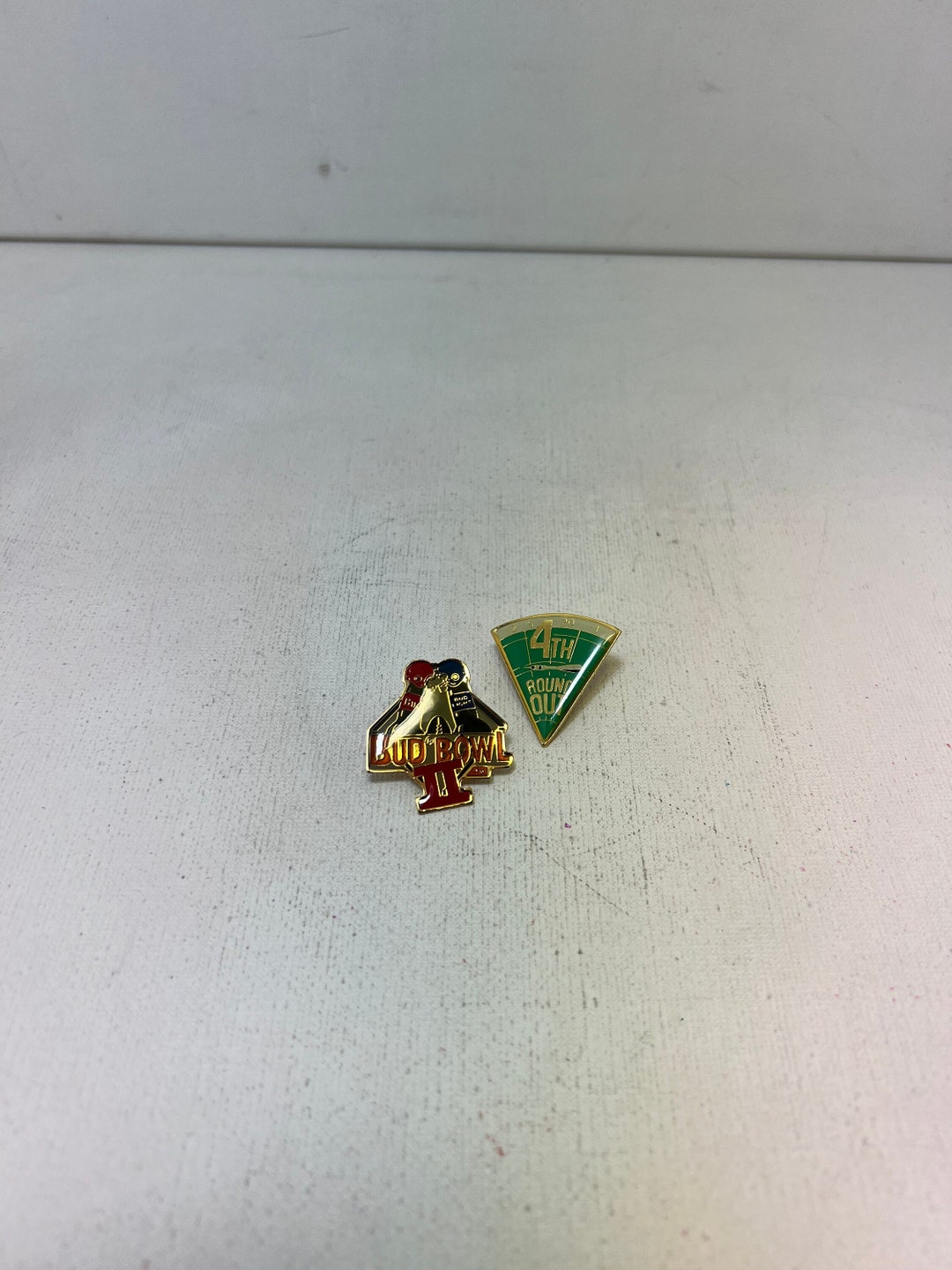 Vintage Sports Enamel Pins Dart 4th Roundout & Bud Bowl II Etsy