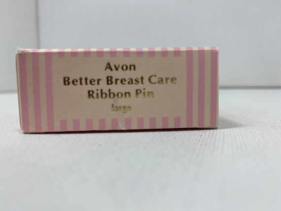 1990s Avon Gold & Pink Breast Cancer Pin - image 7