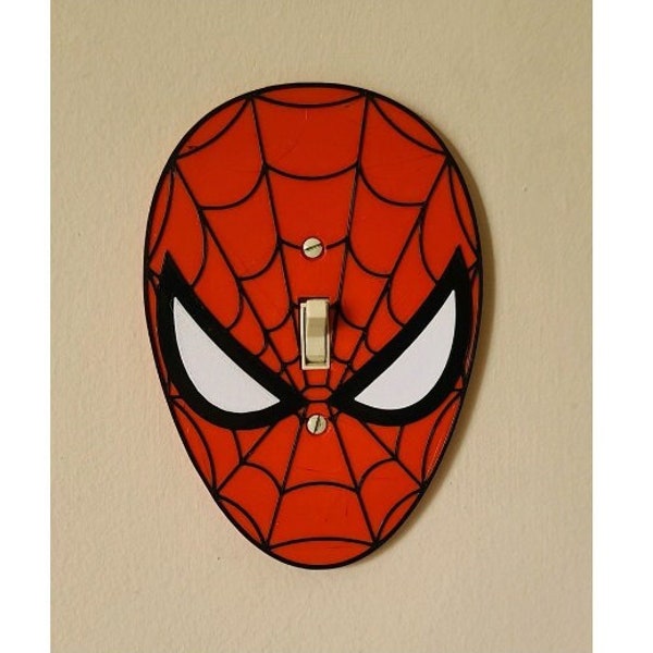 Spiderman Light Switch Cover, Spiderman Room Decor, Spiderman Decor