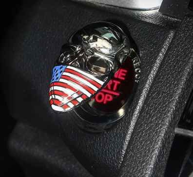 Acheter Car Engine Start Button Cover Spin Engine Start Stop Button Car  Engine Ignition Start Stop Button Cover Anti Scratch
