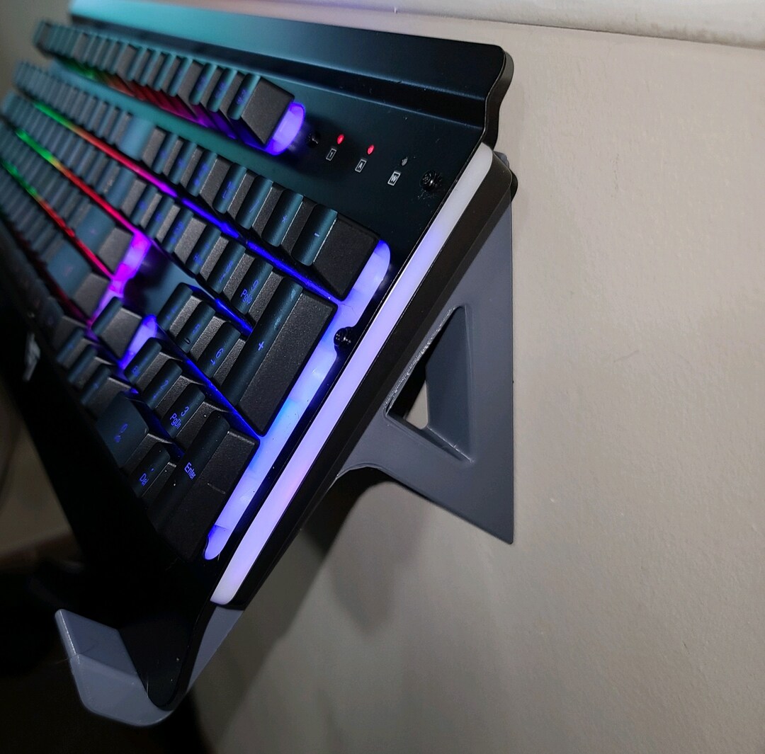 Keyboard Holder Keyboard Display Brackets Keyboard Wall Etsy