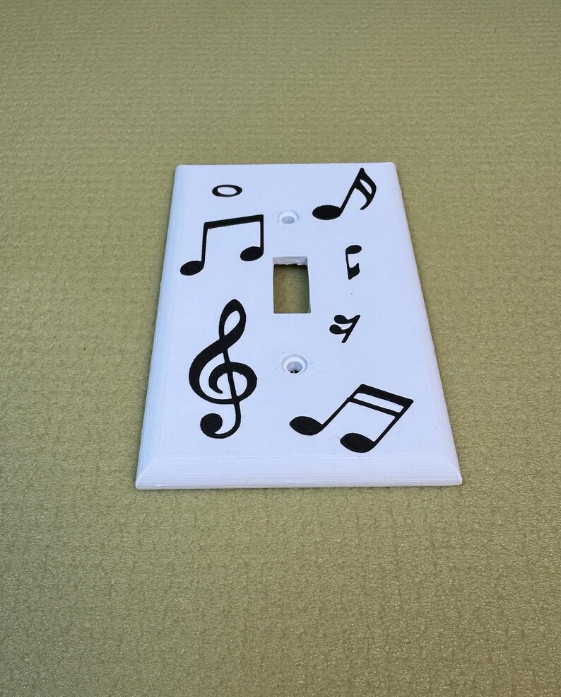 3D Printed Music Notes Light Switch Cover: Kids Room Decor - Etsy Canada