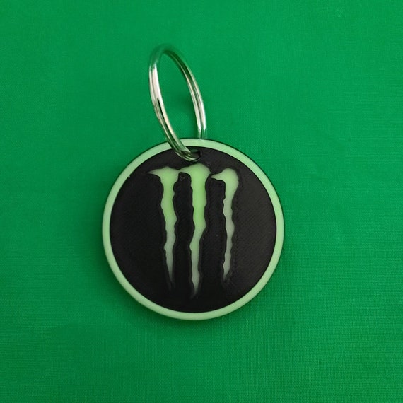 Monster Energy Drink Keychain Monster Energy Keychain Etsy