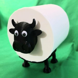 Cow Spare Toilet Paper Roll Holder - Toilet Paper Holder - Toilet Roll Holder - Toilet Paper Holder Free Standing - Toilet Paper Storage