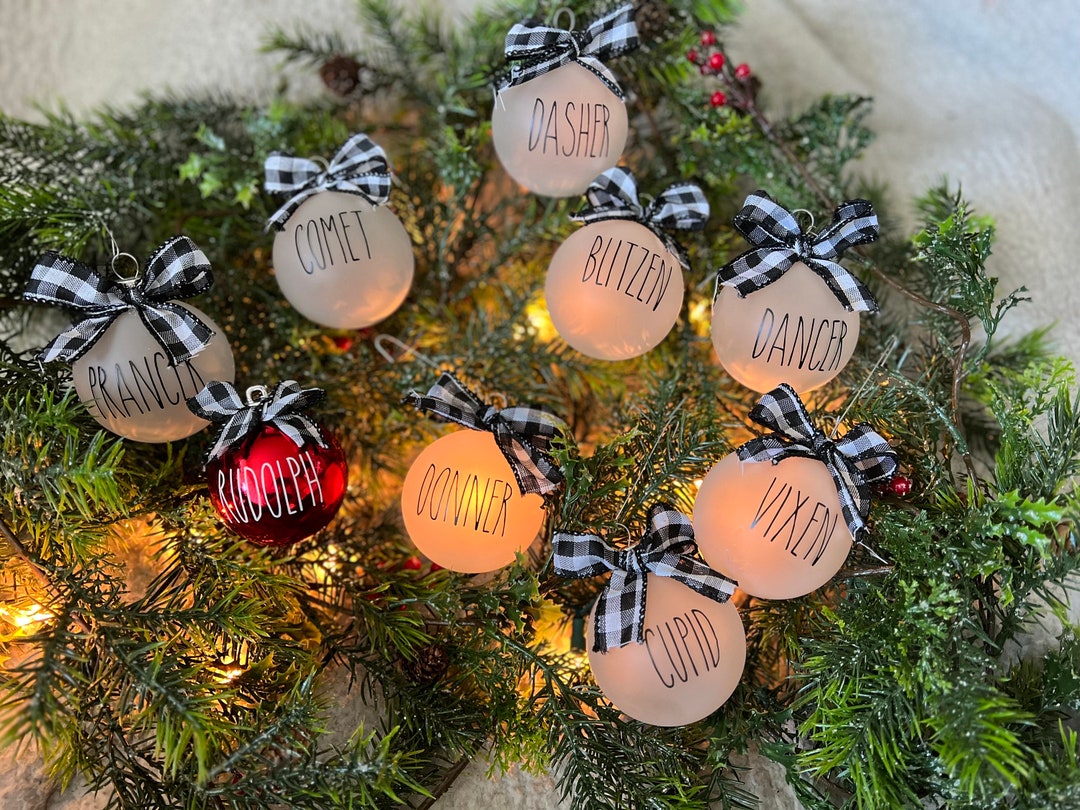 Rae Dunn Christmas Ornaments Customizable Etsy