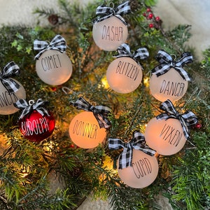 Rae Dunn Christmas Ornaments- Customizable