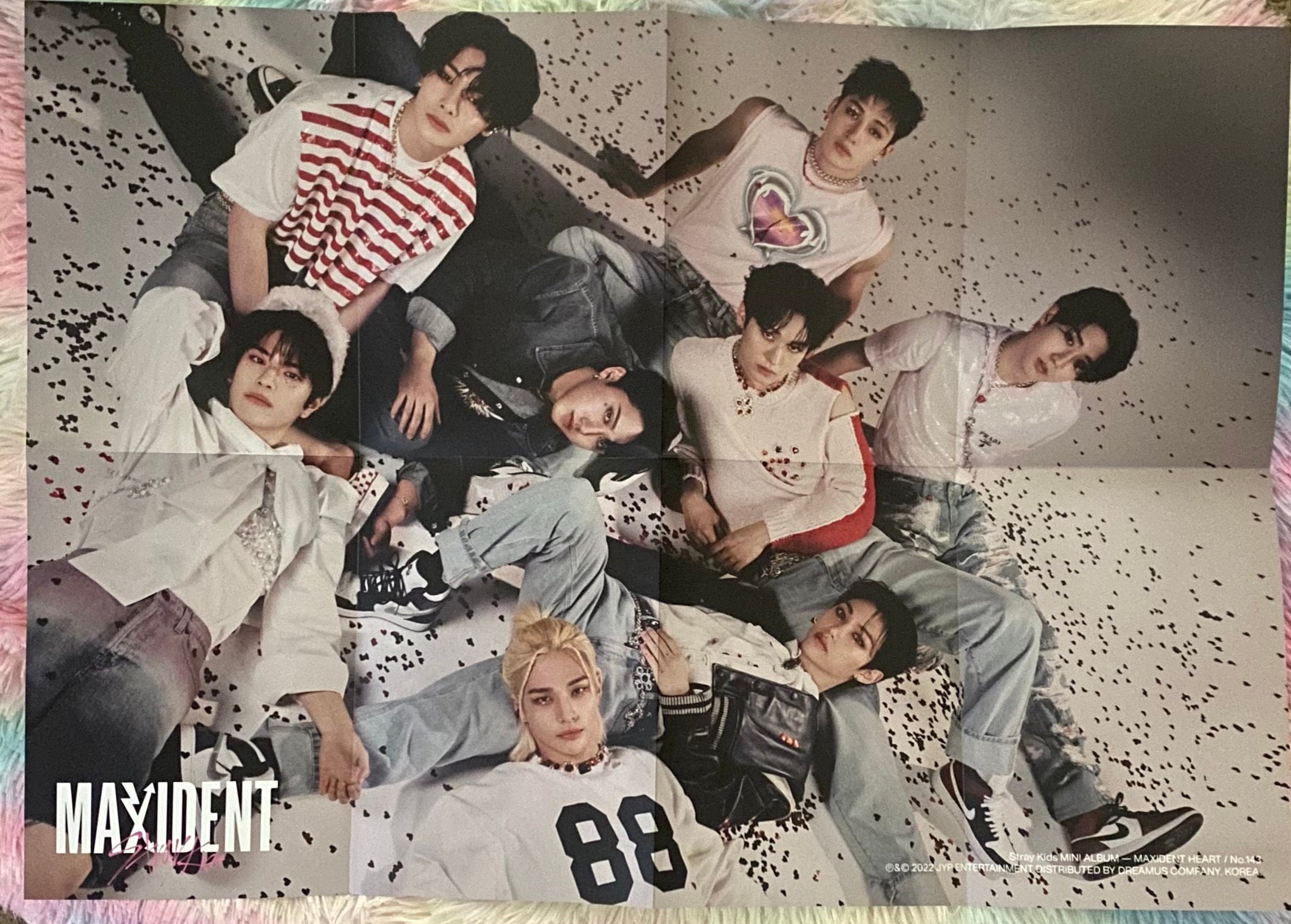 Stray Kids Maxident Heart Version Official Folded Poster - Etsy