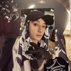 Cartes photo officielles en version accordéon de houblon pour enfants Stray Kids | Bang Chan