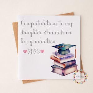 Personalised Congratulations To My Daughter On Her Graduation l Congrats l Graduating University l Degree l Well Done