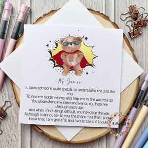 Carte personnalisée de professeur l Assistant pédagogique l Assistant SEN l 121 l Enseignant de remerciement individuel l Maternelle l Éducation spécialisée l SENCO